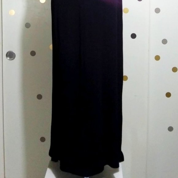 VTG RONNI NICOLE BLK W/ RACER STRIPES MAXI SZ 14 - Picture 4 of 14